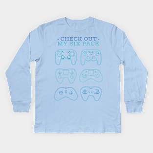 A Gamer's Core Strength Is Here Kids Long Sleeve T-Shirt